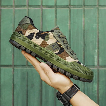 Baskets tout-terrain camouflage pour femmes – Style sportif décontracté pour l'extérieur