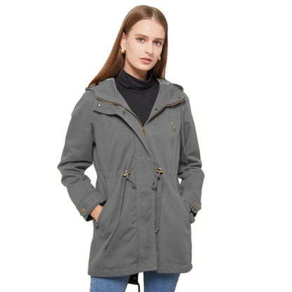 Coupe-Vent Femme Léger et Décontracté – Manteau à Capuche Confortable