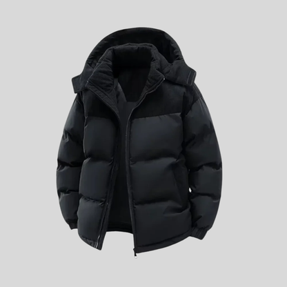 Doudoune Colorblock Homme – Manteau Hiver Capuche Isolé