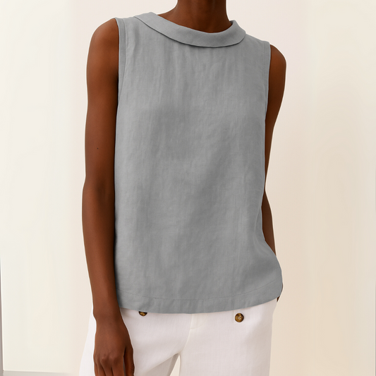 Sleeveless Turtleneck Top for Women – Minimalist, Elegant, and Casual Style