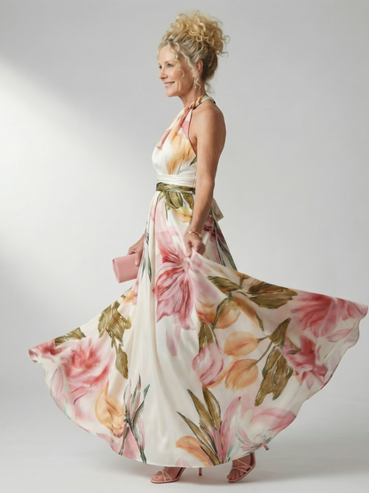 Robe maxi fleurie femme legere - Douce et feminine
