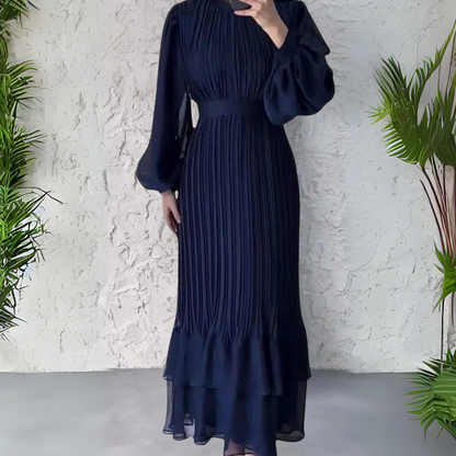 Robe élégante à plis pour femme – Modèle de soirée pour les grandes occasions