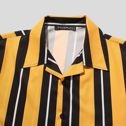 Chemise d’été décontractée premium pour homme – Chemise streetwear à manches courtes