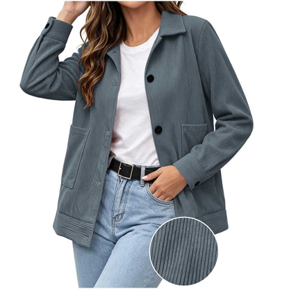 Giacca casual da donna con revers - Semplice e raffinata