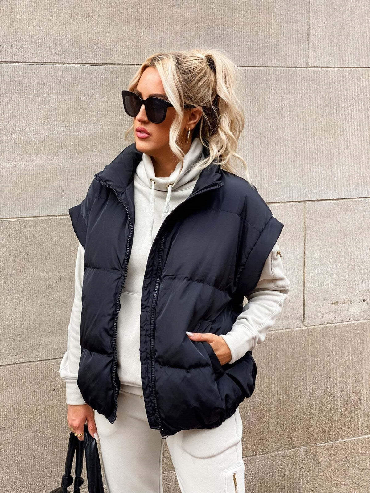 Chaleco acolchado oversize de mujer - Cálido y moderno