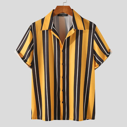 Chemise d’été décontractée premium pour homme – Chemise streetwear à manches courtes