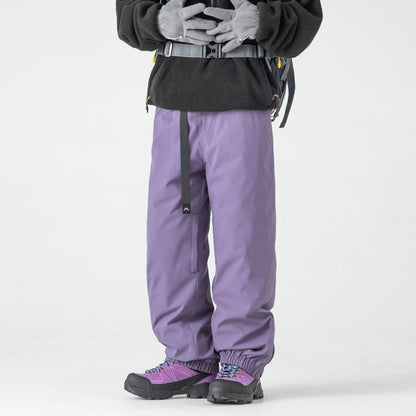 Pantalon de Ski Homme à Coque Rigide Doublé Polaire – Taille Mi-Haute Imperméable