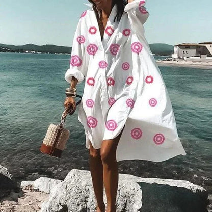 Robe chemise fluide tendance Robe blanche