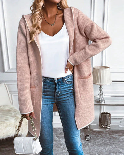Cardigan long femme avec poches - Elegant et doux