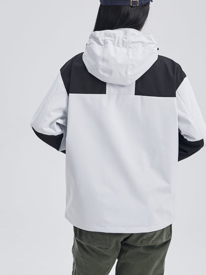 Veste Polaire 3-en-1 pour Femme – Coupe-Vent Hivernal à Capuche