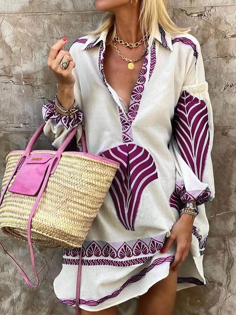 Abito mini stampato donna – Casual e estivo