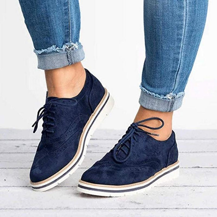 Baskets à Lacets Brogue Femme – Élégantes et Confortables