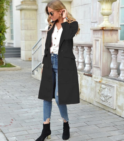 Manteau long de qualité supérieure pour femme – Élégant et chaud