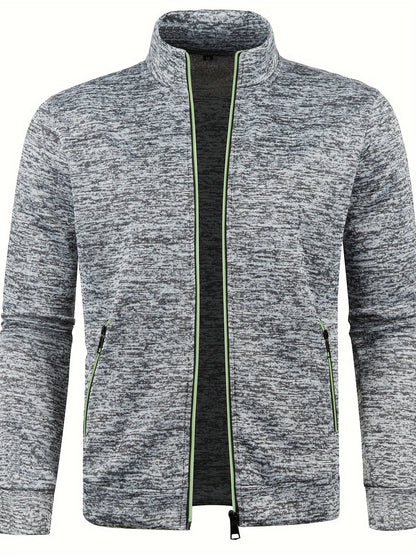 Comfortable men's zip-up cardigan - Warm and versatile