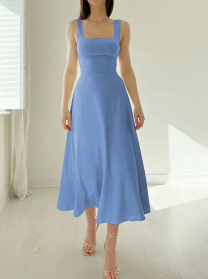 Robe midi réversible femme en bambou biologique – Robe confortable avec poches