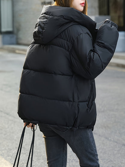 Veste matelassée légère à capuche pour femme – Vêtement d’hiver élégant