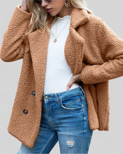 Manteau Doux Élégant pour Femme – Vêtement d’Extérieur Confortable