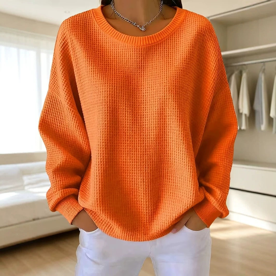 Women's quilted patchwork sweatshirt - Soft and casual