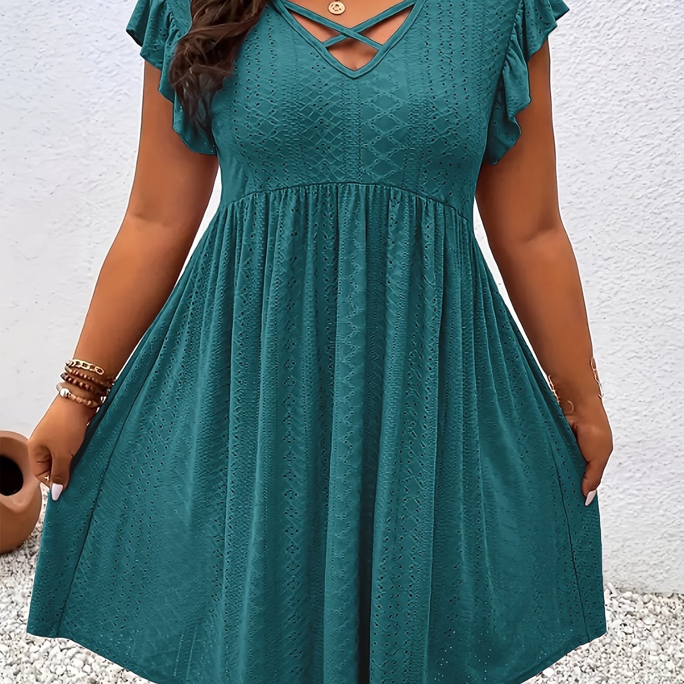 Mini robe décontractée à manches courtes – Parfaite pour les journées chaudes