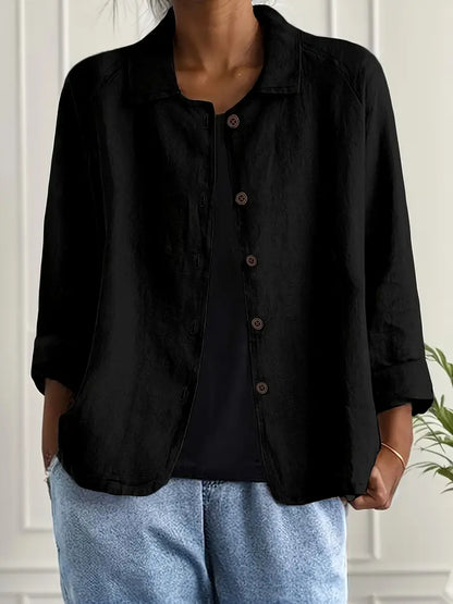 Blouse Décontractée Femme – Veste Légère Pour Superposition Quotidienne