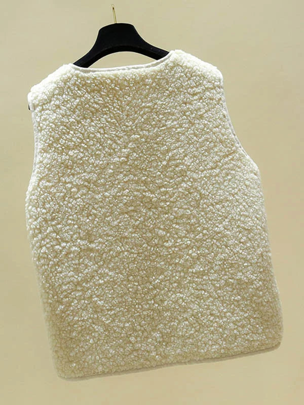 Gilet sans manches chaud pour femme