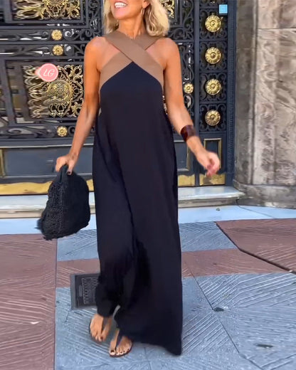 Abito maxi incrociato donna – Elegante e fluido