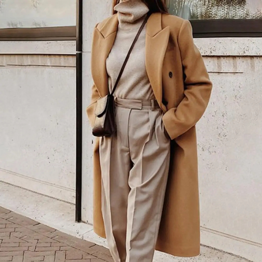 Manteau Femme Oversize Long En Laine Pour Hiver – Manteau Chaud Chic
