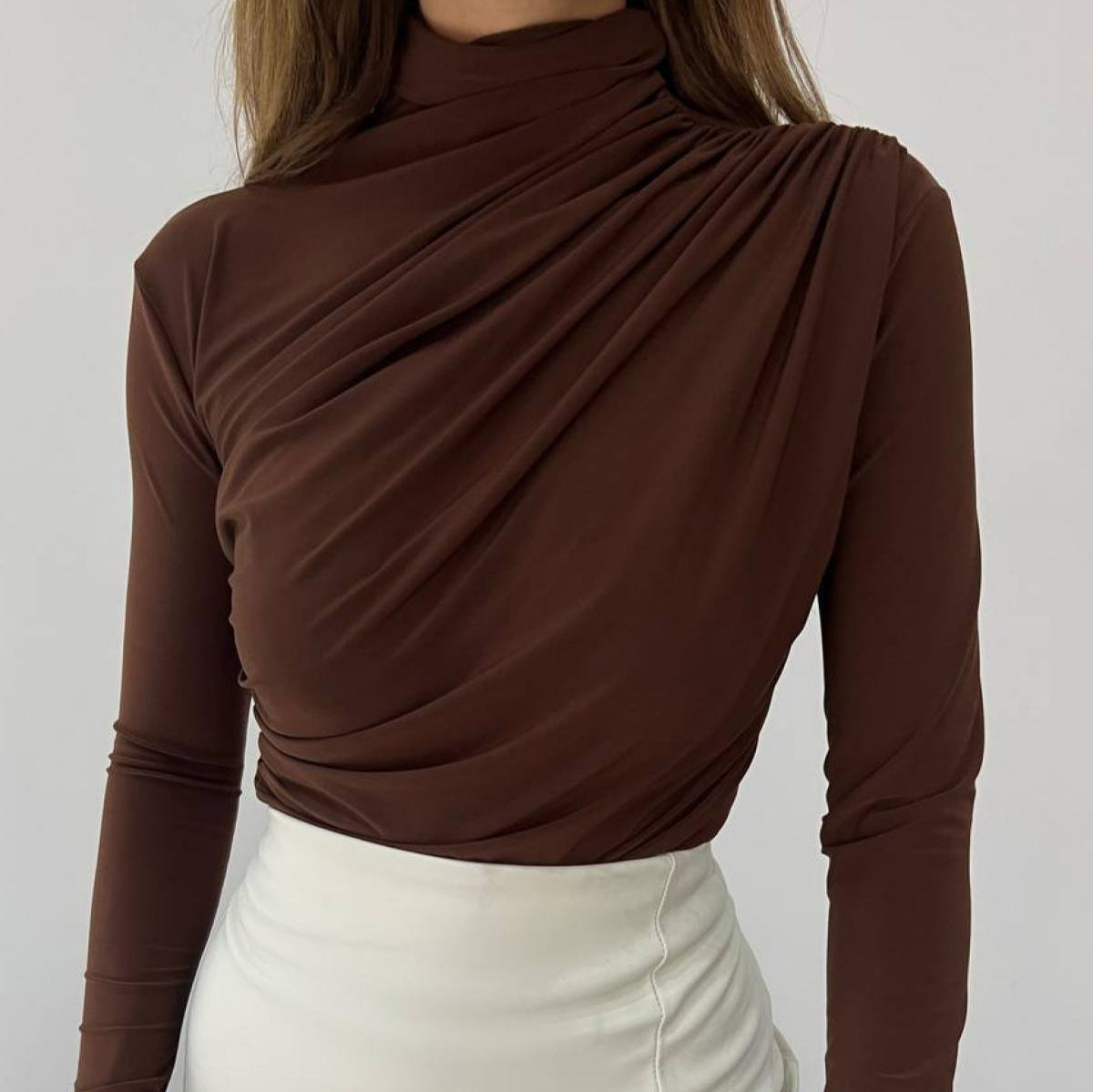 Women's long-sleeved base layer top - Simple and soft