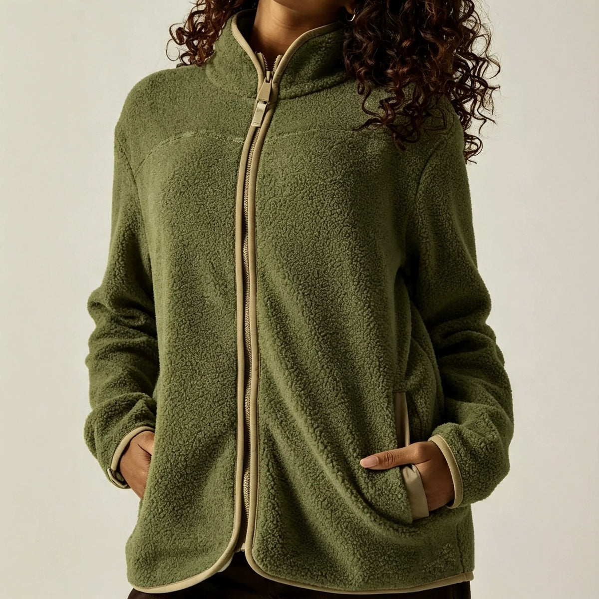 Cardigan femme effet laine – Chaud et doux