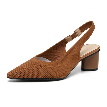 Chaussures femme à bout pointu – Talon carré stable et chic