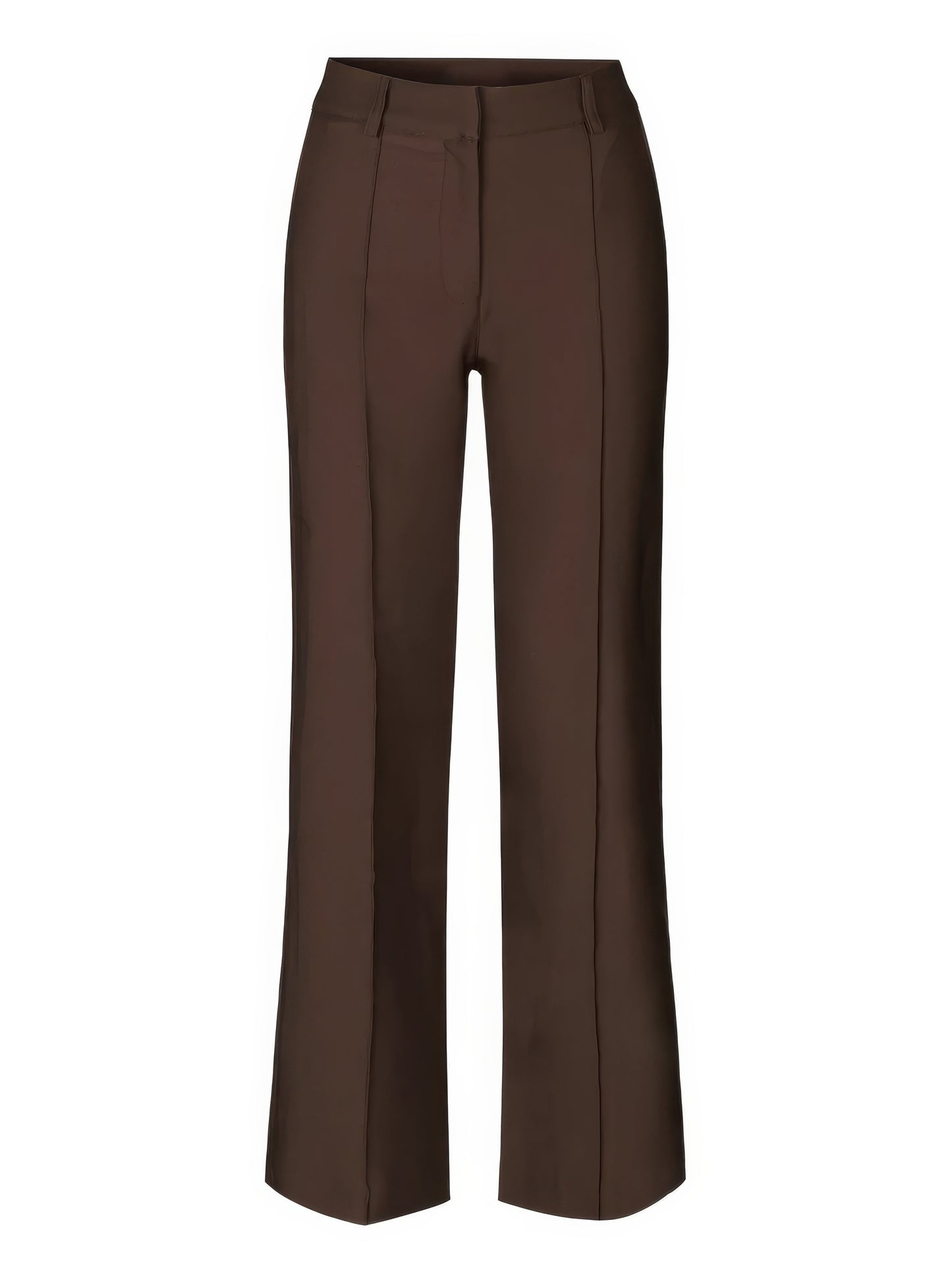 Pantalon Taille Haute à Jambes Droites
