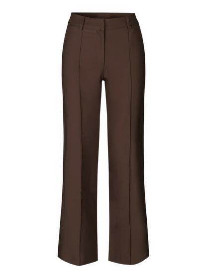 Pantalon Taille Haute à Jambes Droites