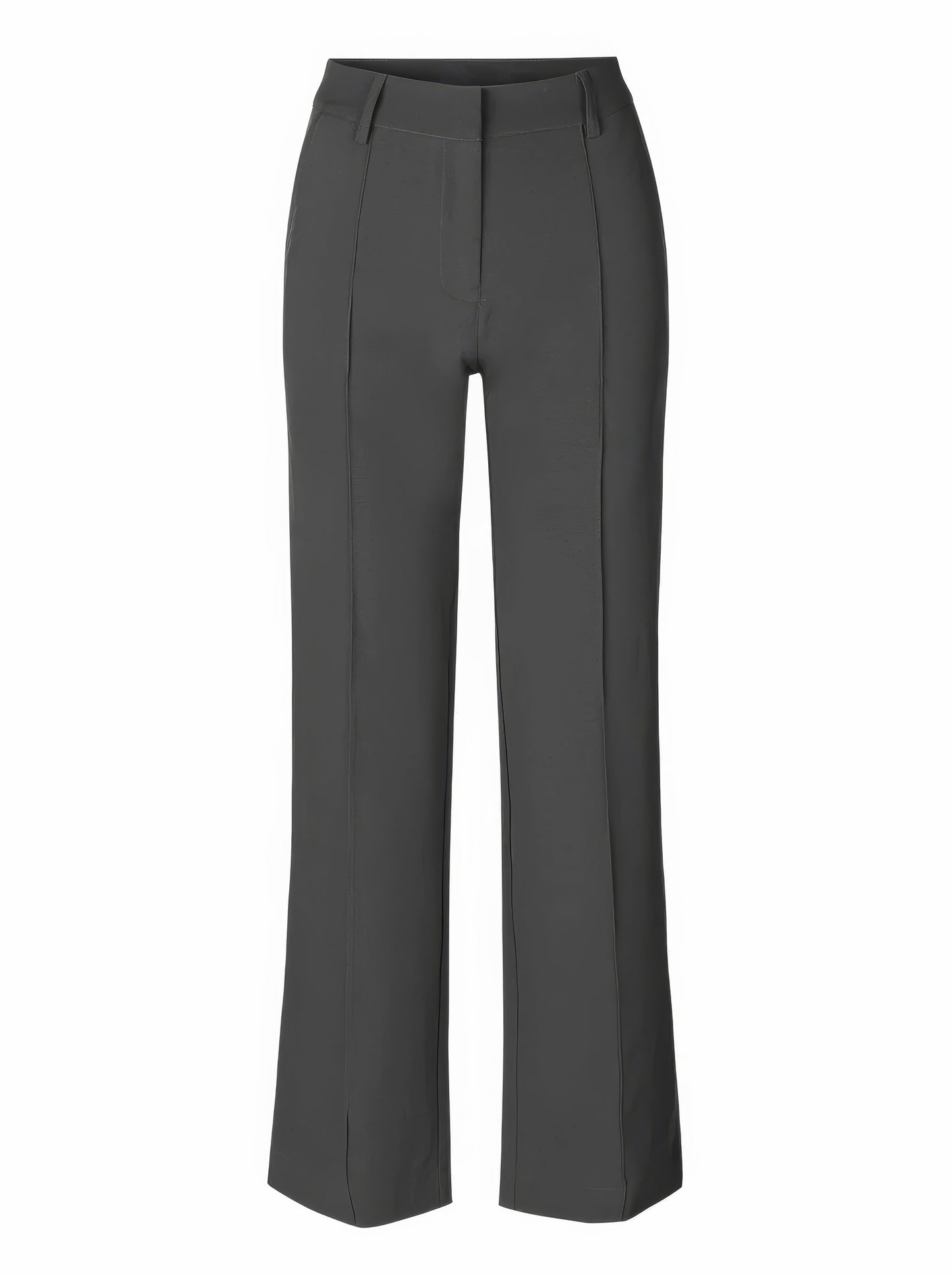 Pantalon Taille Haute à Jambes Droites