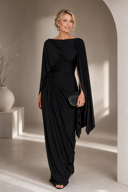 Long pleated women's dress - Flowing and elegant