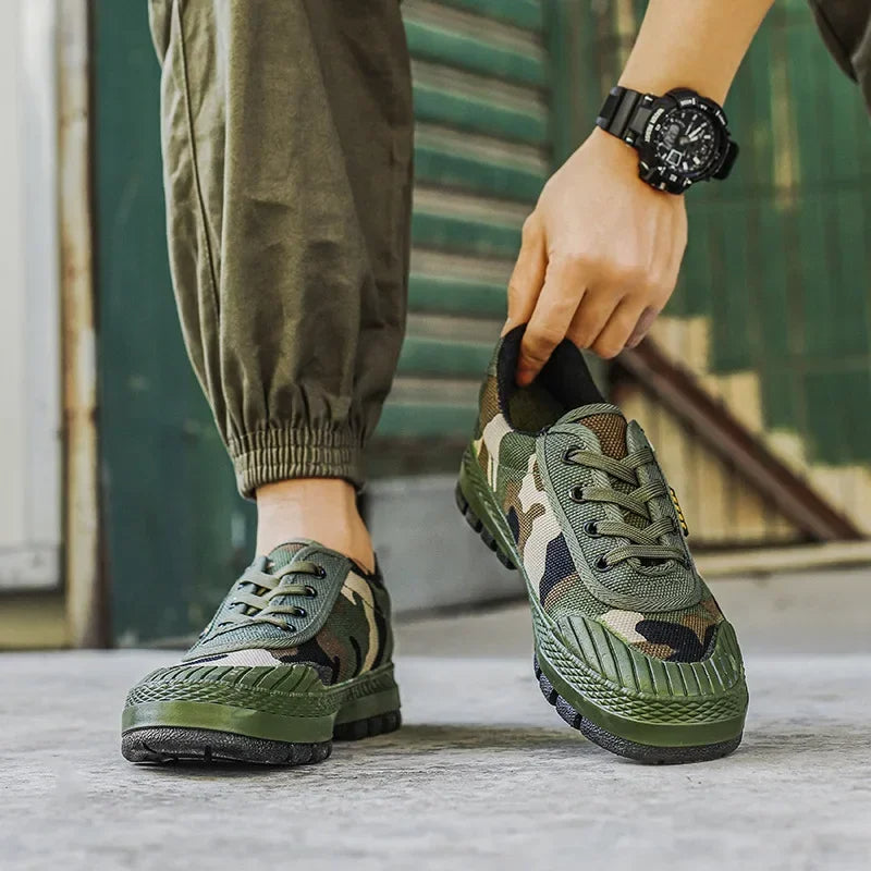 Baskets tout-terrain camouflage pour femmes – Style sportif décontracté pour l'extérieur