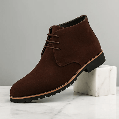 Men's Formal Suede Shoes with Laces – Classic Style
