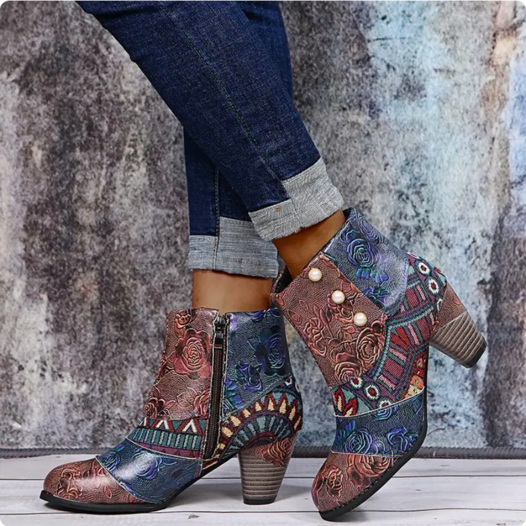 Bottines imperméables avec fermeture éclair