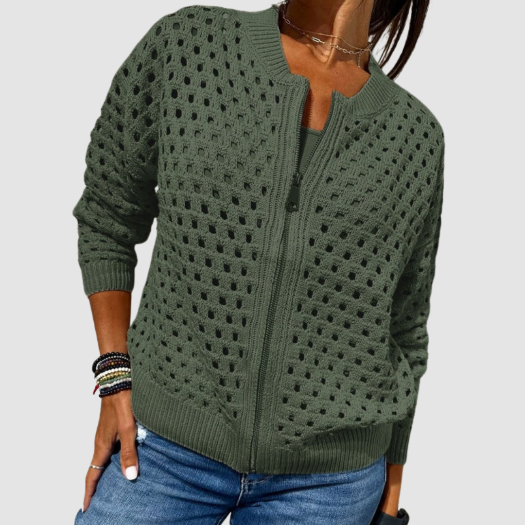 Cardigan Maille Premium Femme Luxe – Style Doux Élégant et Polyvalent.