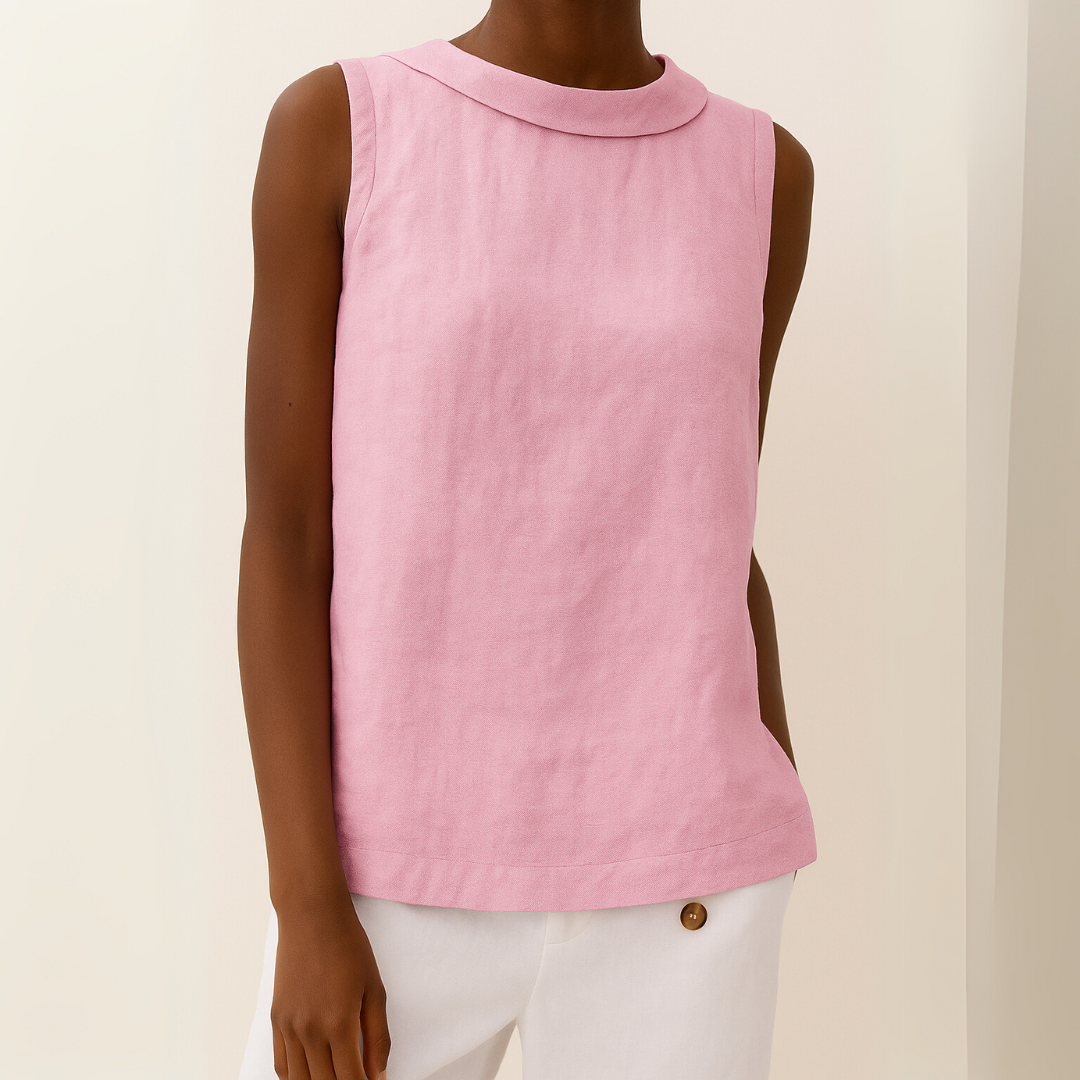 Haut à col roulé sans manches pour femme – Style minimaliste, élégant et décontracté