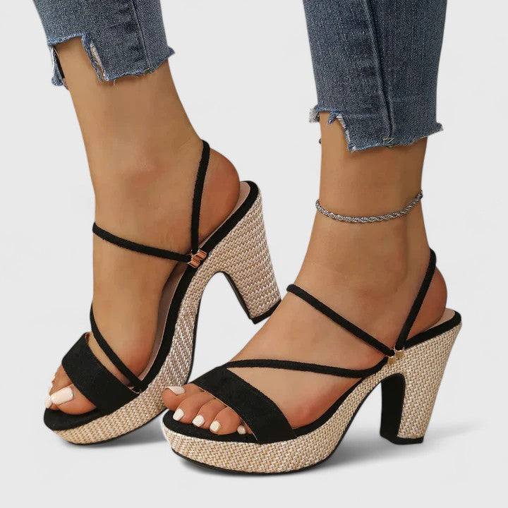 Sandales a talons femme a bride cheville - Elegantes et estivales