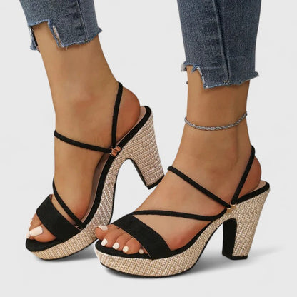 Sandales a talons femme a bride cheville - Elegantes et estivales
