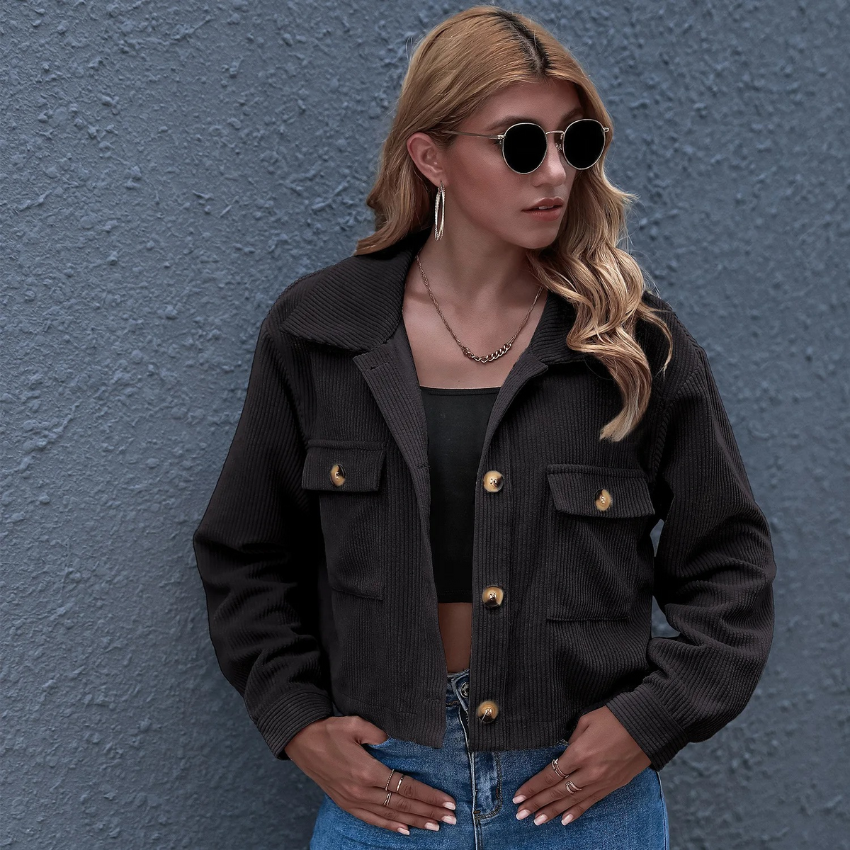Veste femme en velours cotele - Moderne et cosy
