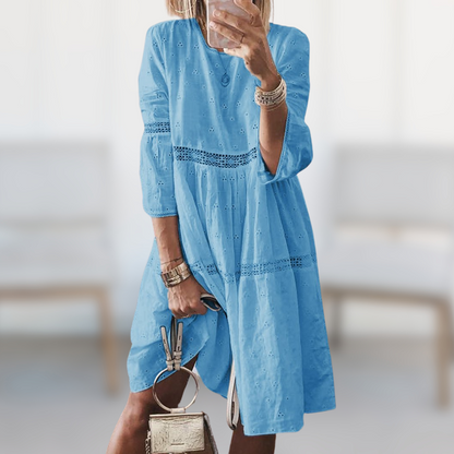 Robe D'Été Coton Femme – Coupe Ample Manches Longues