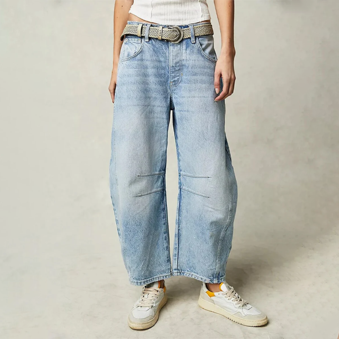Pantalon en Jean Large et Stylé pour Femme – Coupe Décontractée