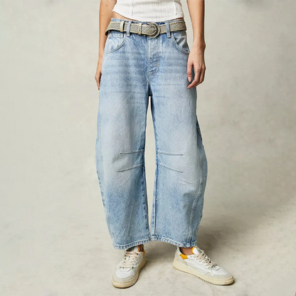 Pantalon en Jean Large et Stylé pour Femme – Coupe Décontractée