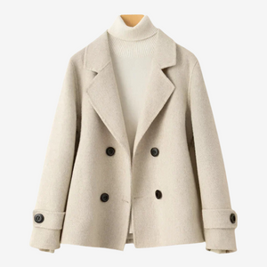 Elegant Double-Breasted Jacket for Women – Jacket with Elegant Lapels