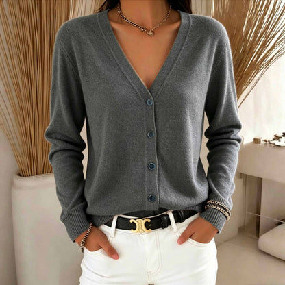 Cardigan da donna con scollo a V - Morbido e versatile