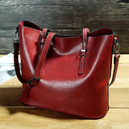 Sac à main femme tendance – Grand format en simili cuir avec anses solides