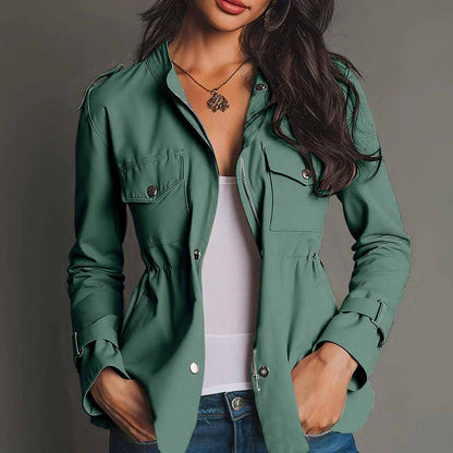 Fitted women’s windbreaker with pockets – Lightweight urban style
