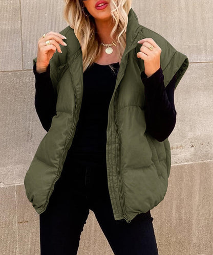 Chaleco acolchado oversize de mujer - Cálido y moderno